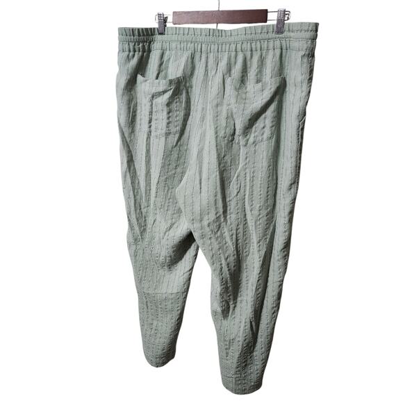 Soft Surroundings Womens Pants Large Wide Leg Linen Blend Coastal Beachy Lounge - Picture 4 of 6